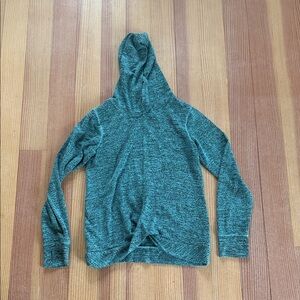 Champion Women’s Hooded Athleisure workout top with thumb holes